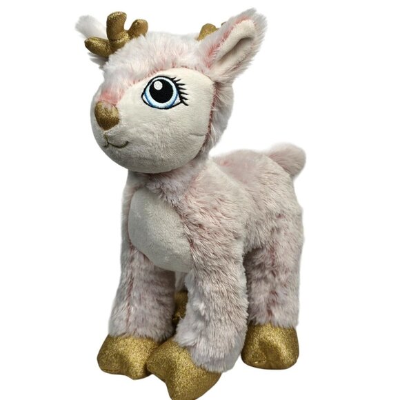 Build a Bear Workshop Reindeer Pink 2021 Merry Mission Plush Stuffed Animal Toy - Picture 3 of 16